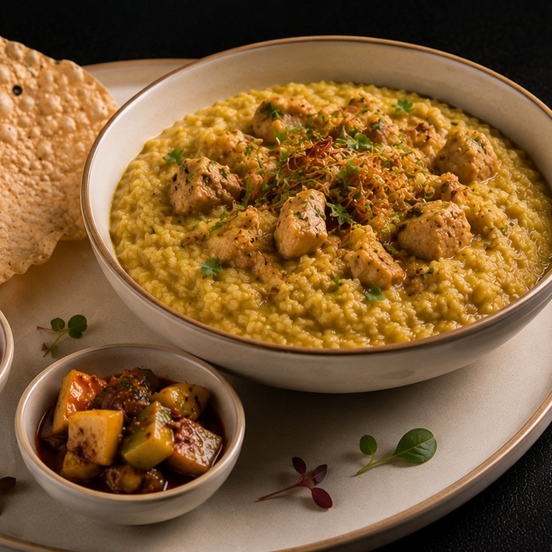 Chicken Fada Ni Khichdi